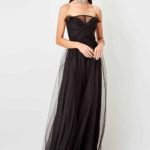 trendyolmilla siyah tül elbise