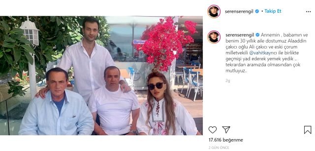 Seren Serengil'in Ardından Ece Erken de Alaatin Çakıcı ile Fotoğraf Paylaştı
