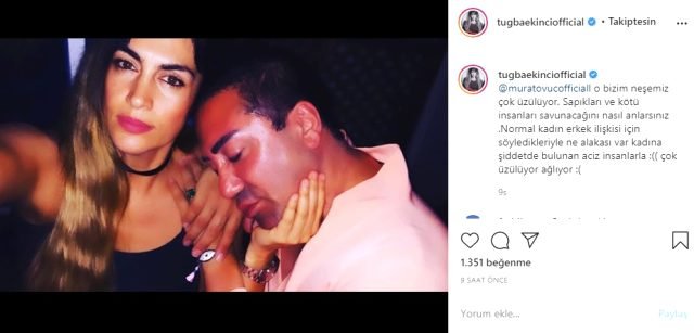 Yeşim Salkım'a Küfür Eden Murat Övüç'e İlk Destek Tuğba Ekinci'den Geldi