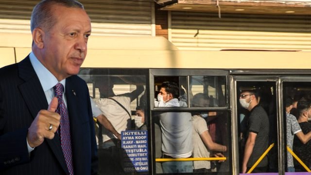 Cumhurbaşkanı Erdoğan'ın Uyarısına Rağmen Toplu Taşımada Koronavirüs Kurallarına Yine Uyulmadı