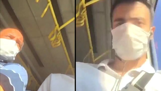 Ne Kavga Ne De Tartışma Yaşandı! Tek Bir Sözüyle Yaşlı Adama Maskeyi Taktırdı