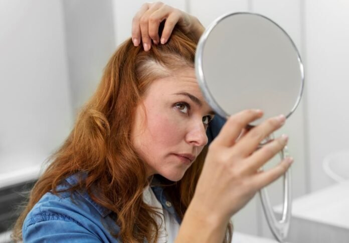 menopoz ile dokulen saclar